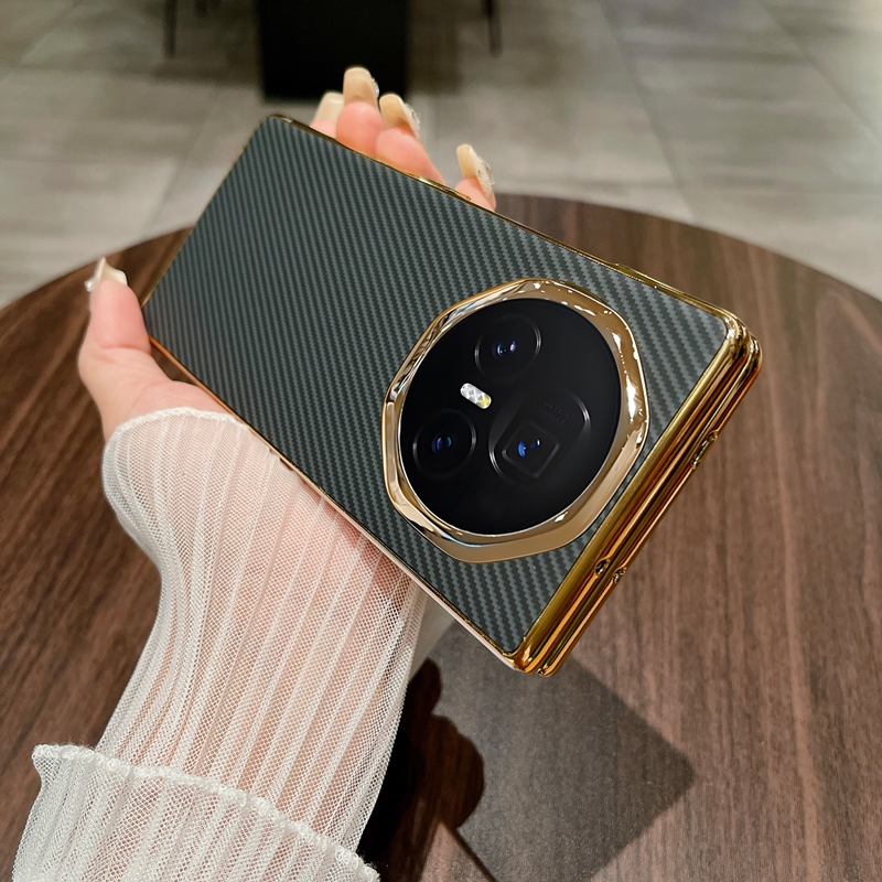 适用华为荣耀Magic V3手机壳新款magicV3保护套FCP-AN10折叠屏honor电镀碳纤维纹maigcv3磨砂mgaicv3潮牌外壳