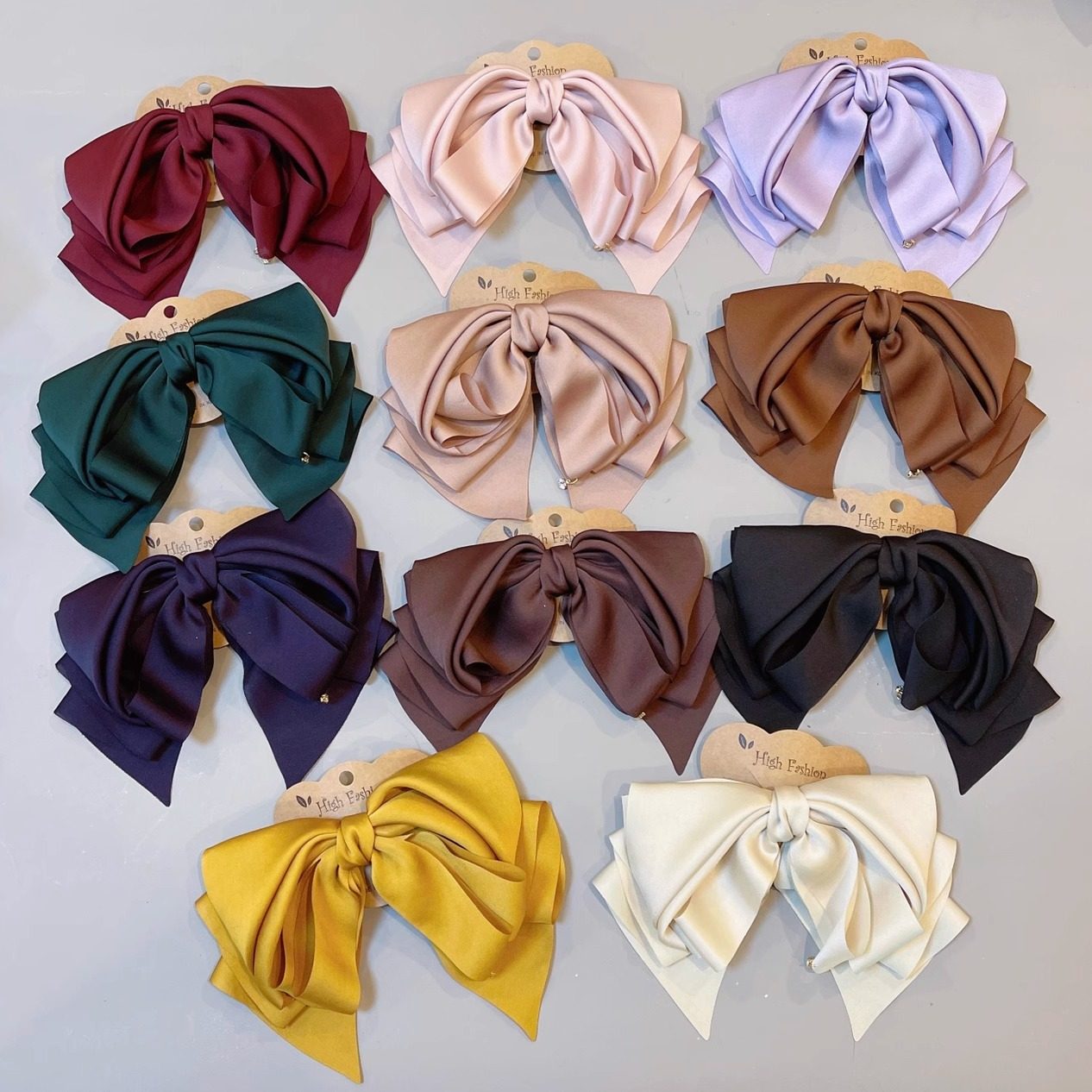 韩国新款超大蝴蝶结仙女发夹头花