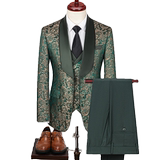 2025春季新款西装礼服三件套高密度提花结婚礼服D219-LF020-P285，男装西服套装，电商A199(原D219）