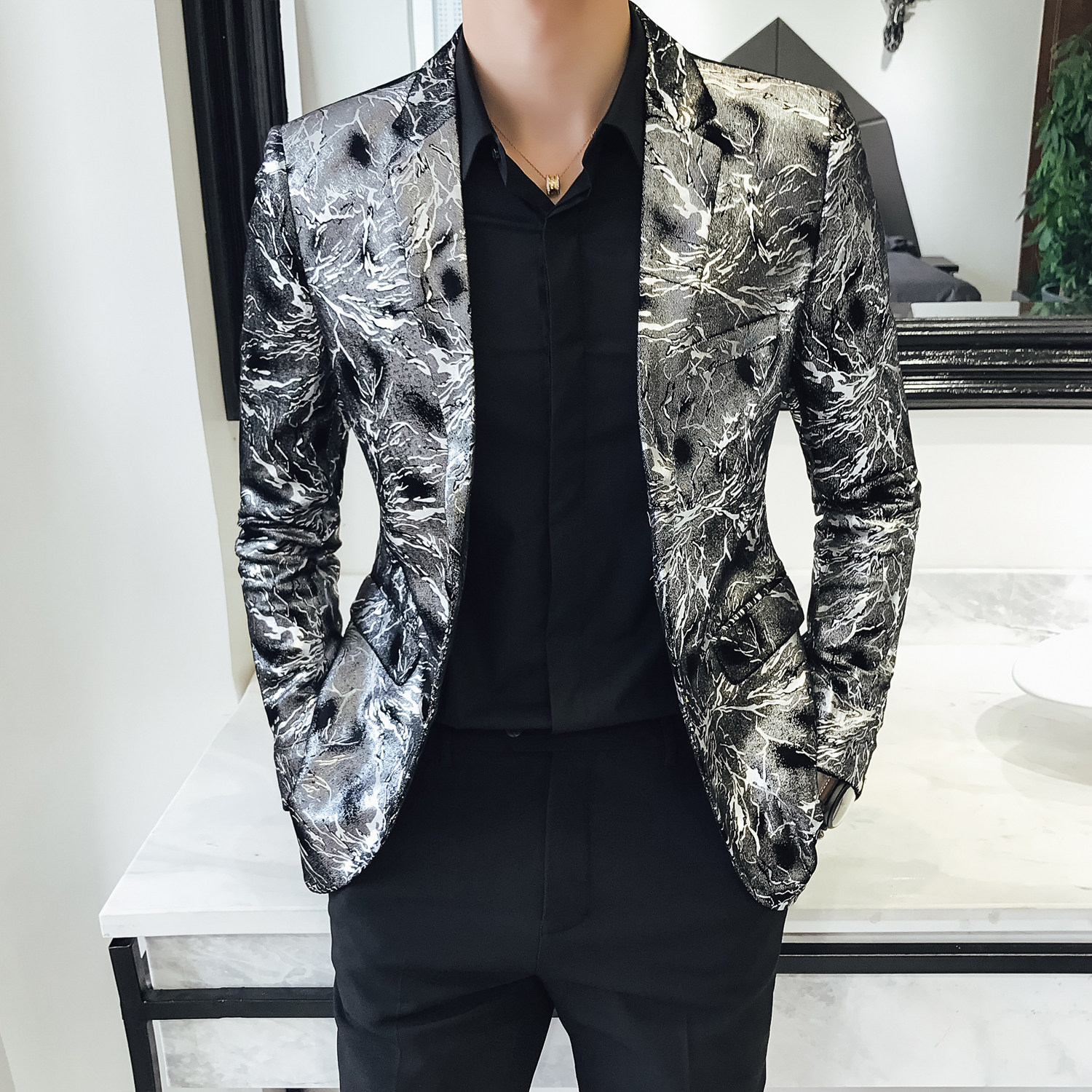 四季款更新长期大码外贸男西服D219-8004-P160,男装西服,电商A199(原D219）