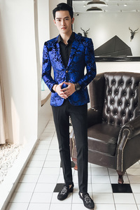 【常年款】秋冬欧版英伦风大码店主风烫金西装西服D219-7773-P120图片