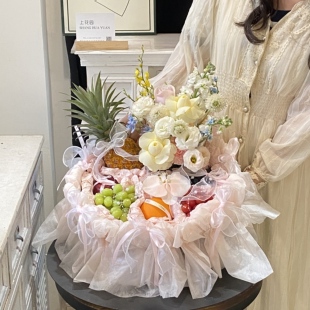 生日礼物水果法式礼盒开业礼探望礼物送领导爱人朋友鲜花送花上门