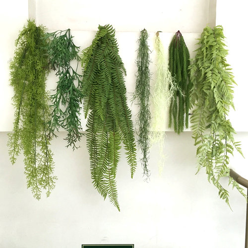 加密波斯草吊挂墙壁仿真绿植