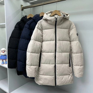 出北欧整单！抗寒保暖时尚休闲加厚轻量化棉衣中长款棉服外套连帽