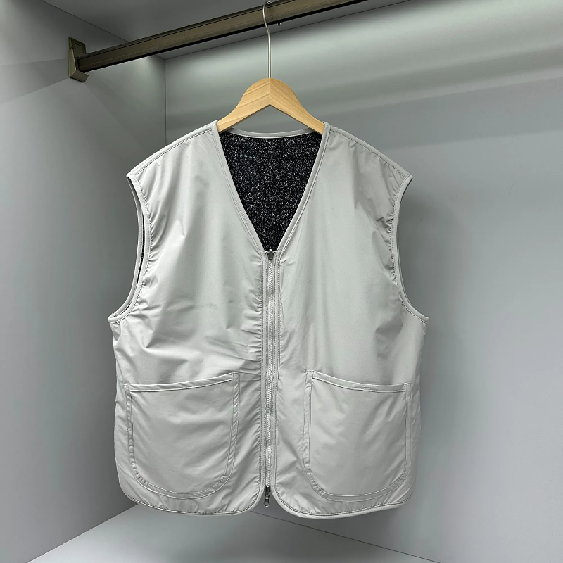 双面可穿日系复古羊毛马甲