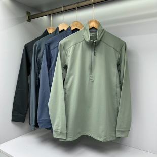 城市机能系列PC蓄热暖绒内里男士 上衣 户外半拉链运动长袖