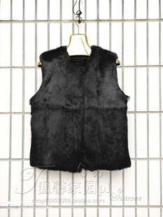 春秋冬潮男款男士皮草皮衣时尚新款兔皮兔毛整皮短款坎肩马甲背心