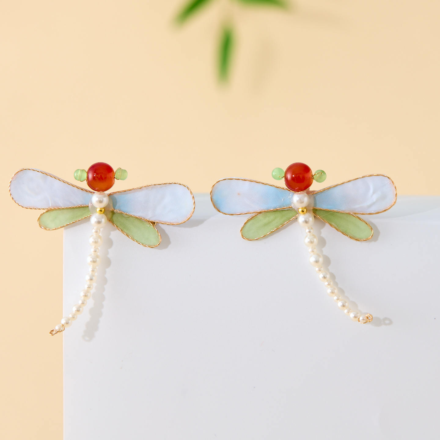 古月家女童汉服古风仙气水晶对夹搭配国风襦裙古装头饰女宝宝发饰