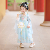 汉服女童2026春秋儿童中秋节嫦娥仙子古风表演服宝宝仙气公主襦裙