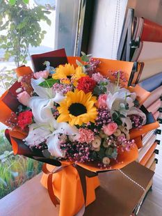 烟台鲜花速递玫瑰百合生日花束同城送芝罘莱山牟平福山开发区花店