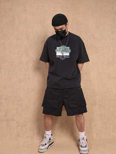 Toos. 24SS 凉感面料 水洗做旧生命之树Vintage印花宽松短袖T恤