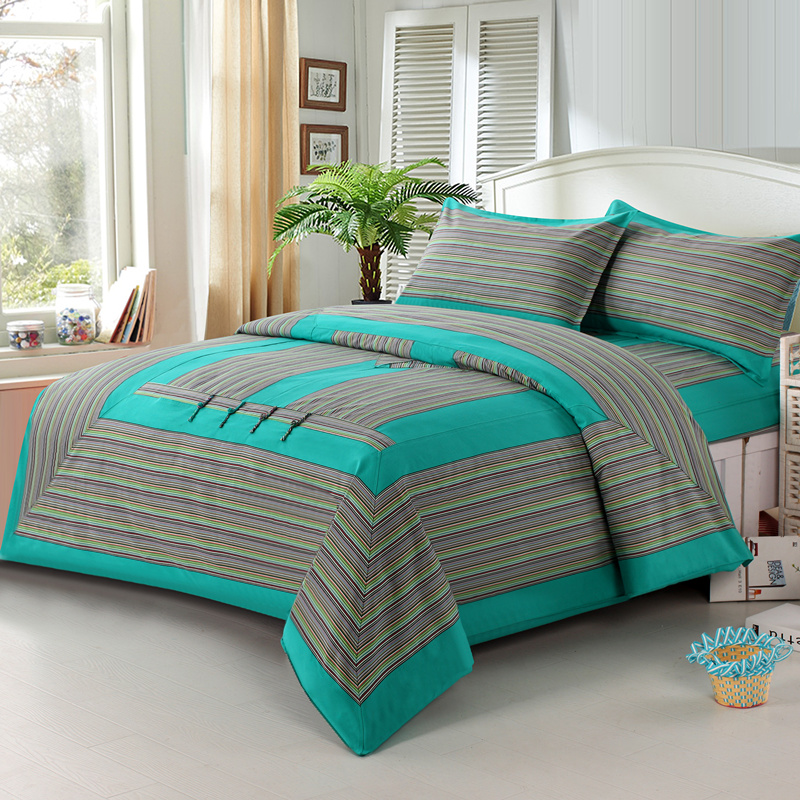 中式复古老粗布四件套