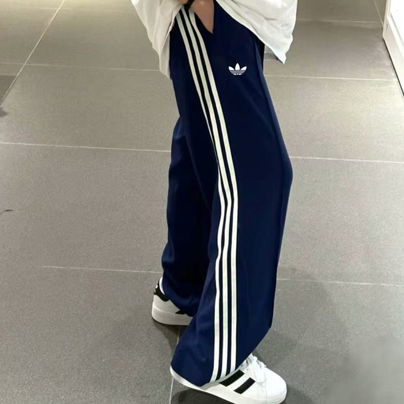 奥莱专区丨品牌折扣丨春秋男女高腰阔腿长裤运动休闲宽松直筒卫裤