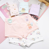 包邮 爱念棉质女童内裤 卡通平角短裤 6条 A类居家健康抑菌面料M 5XL