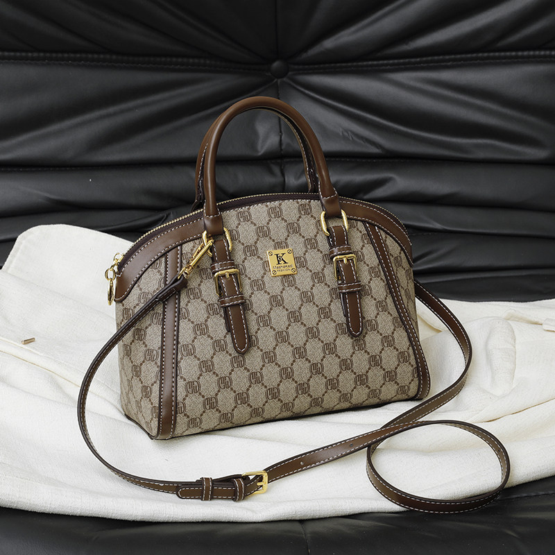 老花贝壳包包女2026新款女士大容量通勤手提包休闲百搭单肩斜挎包,箱包皮具/热销女包/男包,通用款女包,淘宝优惠券,粉丝福利购,淘宝优惠卷