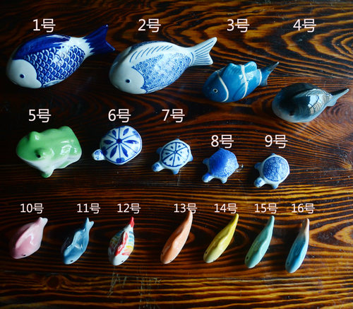 新品景德镇陶瓷小摆件鱼缸玩物水浅小鱼水中可漂浮装饰物集合二-封面