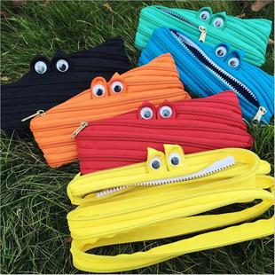 一条一根拉链笔袋创意个性 搞怪可爱抖音文具盒大容量男女生铅笔袋