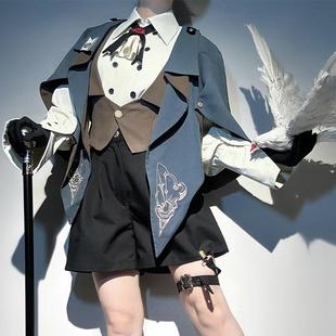 原创正版叙事诗Lolita英伦正太基佬王子装短裤衬衫日常套装