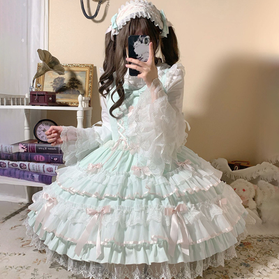 原创甜系古早doll感洛丽塔连衣裙