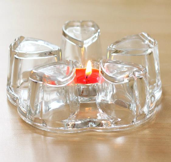 烛台花茶壶加热暖器心形保温底座