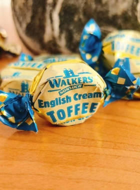 英国进口沃尔克斯太妃糖糖果walkers奶油味太妃软糖 散装半斤