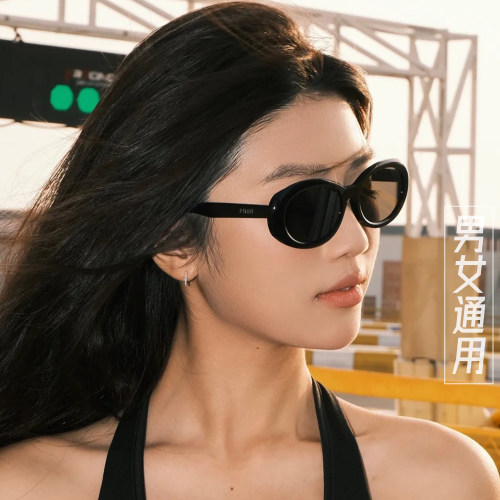 帕莎2024新款太阳镜男女扁框可配近视度数防紫外线摩卡墨镜PS3044