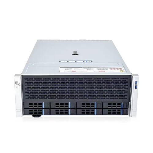 8硬盘位4U机架式热插拔AI算力存储4GPU服务器工作站机箱