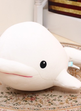 大白鲸毛绒玩具公仔女孩海豚儿童奶龙女生可爱玩偶小号抱枕布娃娃
