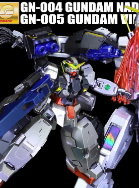 万代千手金属色MG德天使高达德胖子纳德雷双灵敢达拼装1/100模型