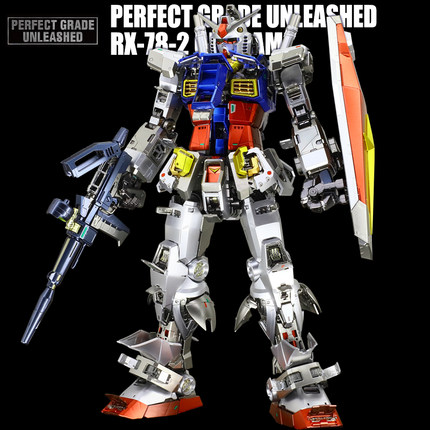 万代PG千手RX78元祖高达金属色着色PGU 1/60 2.0新版拼装敢达模型