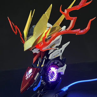 千手金属色巴巴托斯胸像LED灯光阿赖耶识高达模型拼装模型桌摆件