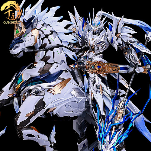 千手白蓝赵云W摩动核改件面拼装