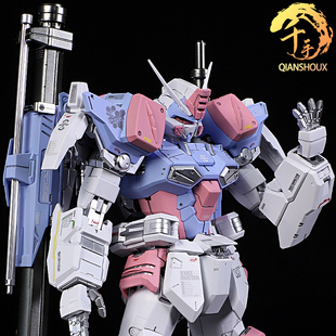 万代千手改色 MG春日暴风高达敢达拼装模型 十一男孩礼物 马卡龙
