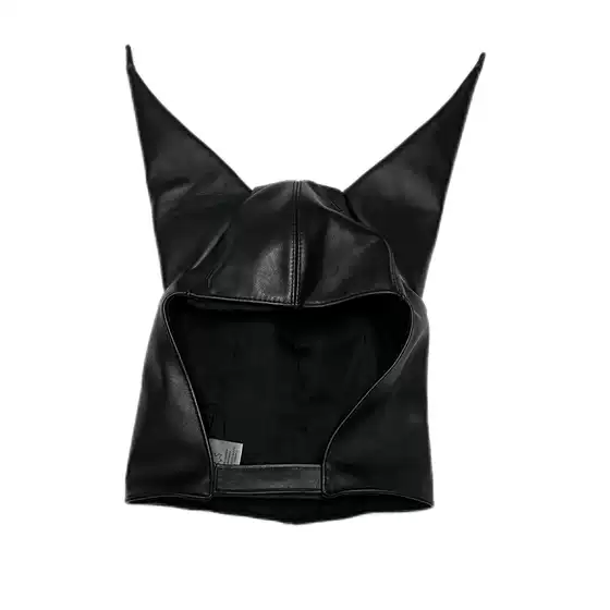 Anonymous Club Shayne Olive Devil Horn Leather Hat Playboicarti Same Style
