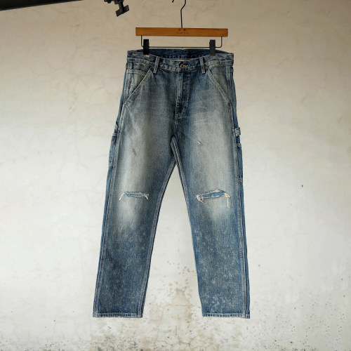 威络铁道牛裤工装直筒赤耳牛MDNS