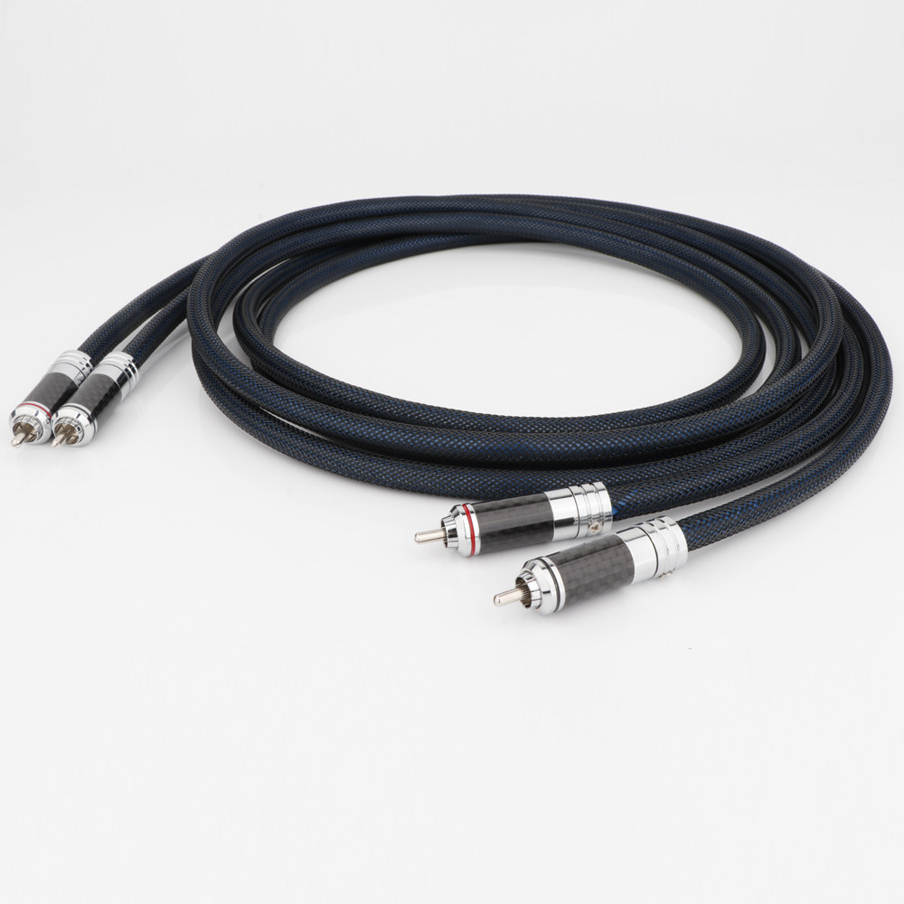 麦景图2328 发烧rca信号线 铜银混编线双莲花头音频连接线