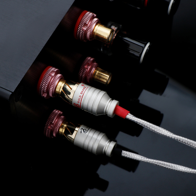 镀银发烧音频线双莲花头