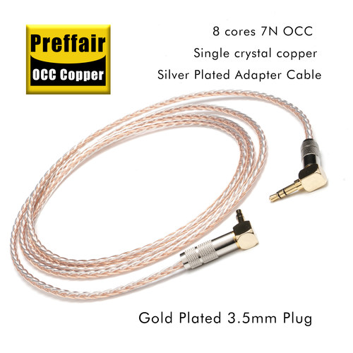 Preffair3.5弯头单晶铜耳机线