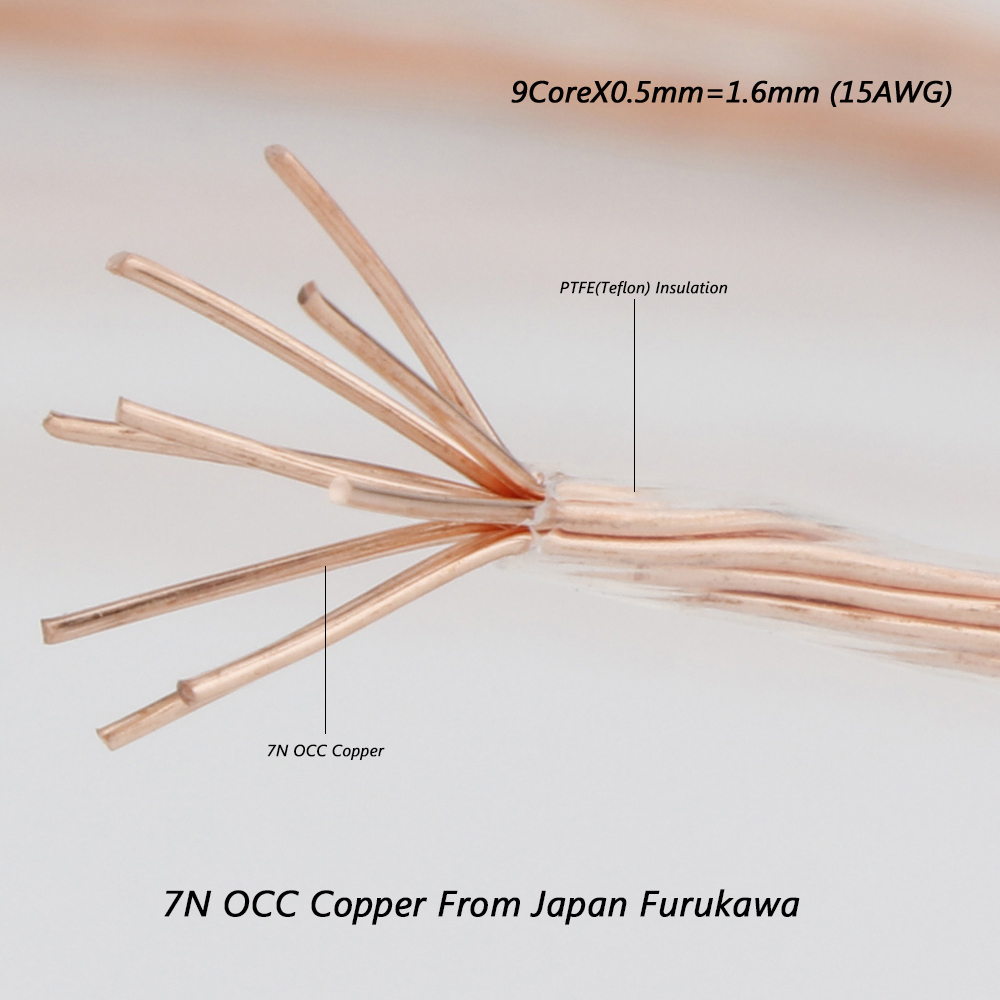7nocc高纯度单晶铜线hifi音响