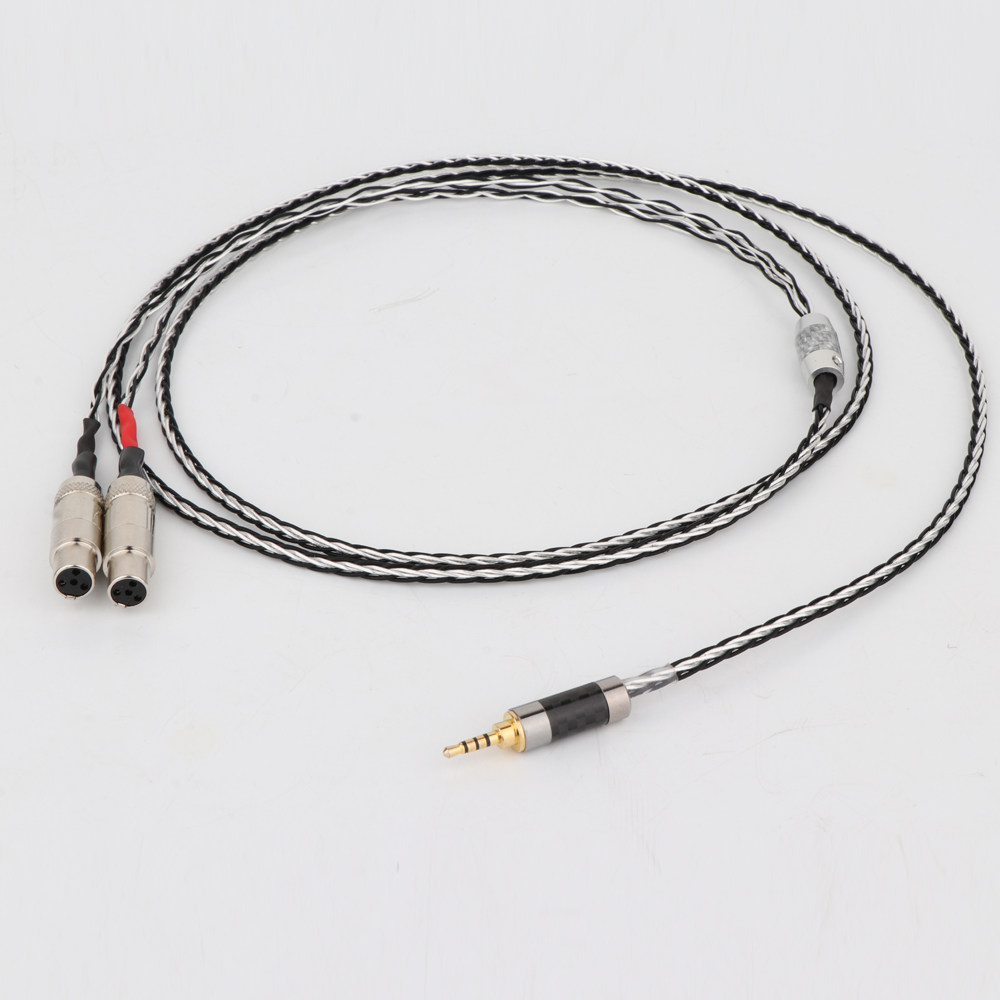 单晶铜镀银Audeze LCD3 LCD-2 LCD-4 LCD-4z LCD-MX4 耳机升级线