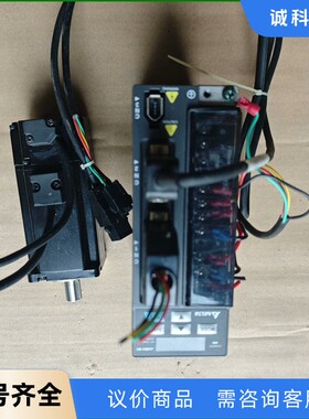 实拍台达伺服驱动器和电机套装，型号ASD-B2-0421-B-【议价】
