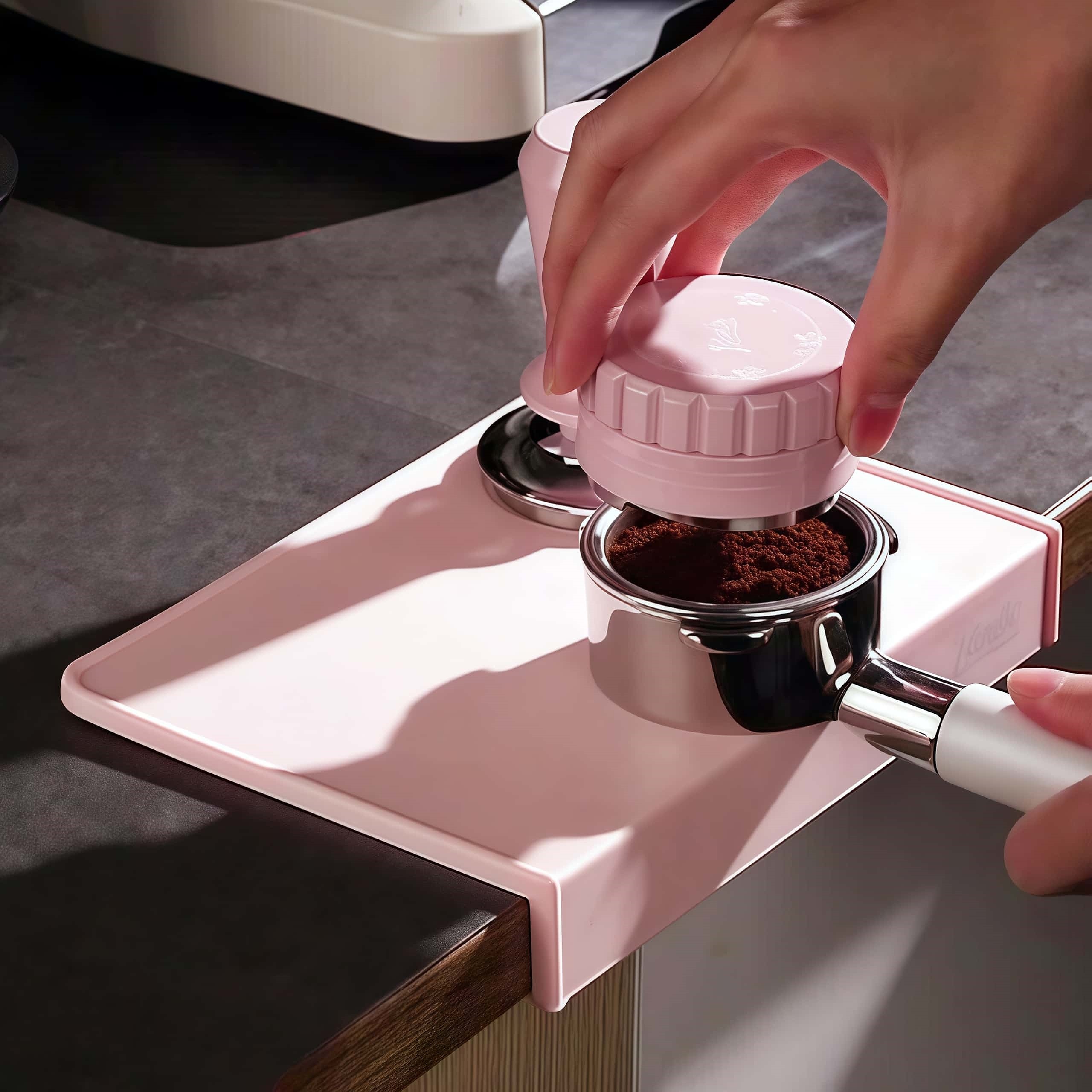 咖啡桌面垫压粉垫防滑硅胶粉锤垫防油防水家庭咖啡角布置隔热垫子