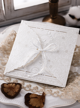 现货Echoes法式高级感复古浮雕压纹贺卡感谢祝福表白邀请函请柬卡