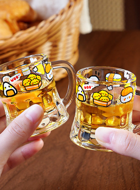 可爱小酒杯高颜值微醺清酒烧酒玻璃杯白酒一两家用套装迷你小杯子