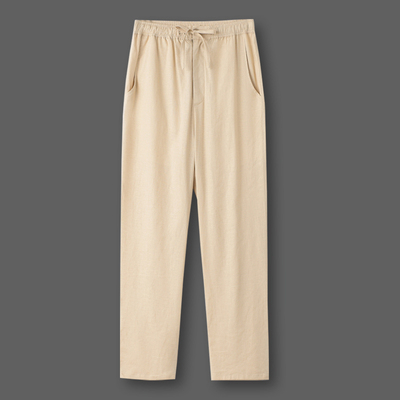 弹力冰丝休闲裤夏季薄款国风宽松