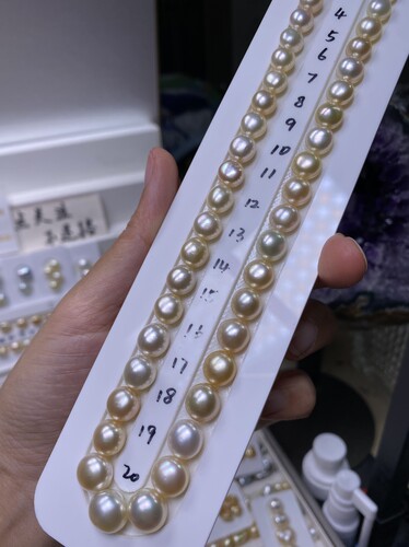 南洋金珠 海水珍珠 keshi异型 馒头型 干枯玫瑰色 顺溜滑皮干净