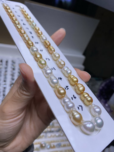 海水金珠 澳白 葫芦型 keshi随型