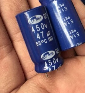 进口电解电容47UF/450V 47UF 16X32 SD原装三和SAMWHA 450V47UF