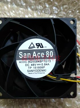 9GV0848P1G041 DC48V 0.84A 原装变频器散热风扇 8038