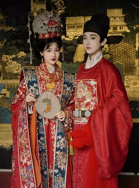 【出租】清欢纪汉服女明制婚服天赐良缘中国风传统婚礼中式嫁衣
